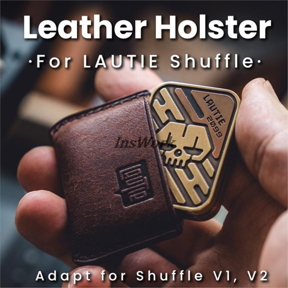 Edc Carry Holster - シャッフルv1v2ポーカー収納バッグストレス解消玩具シース手作りポータブルケース用ラutieedcレザーホルスター