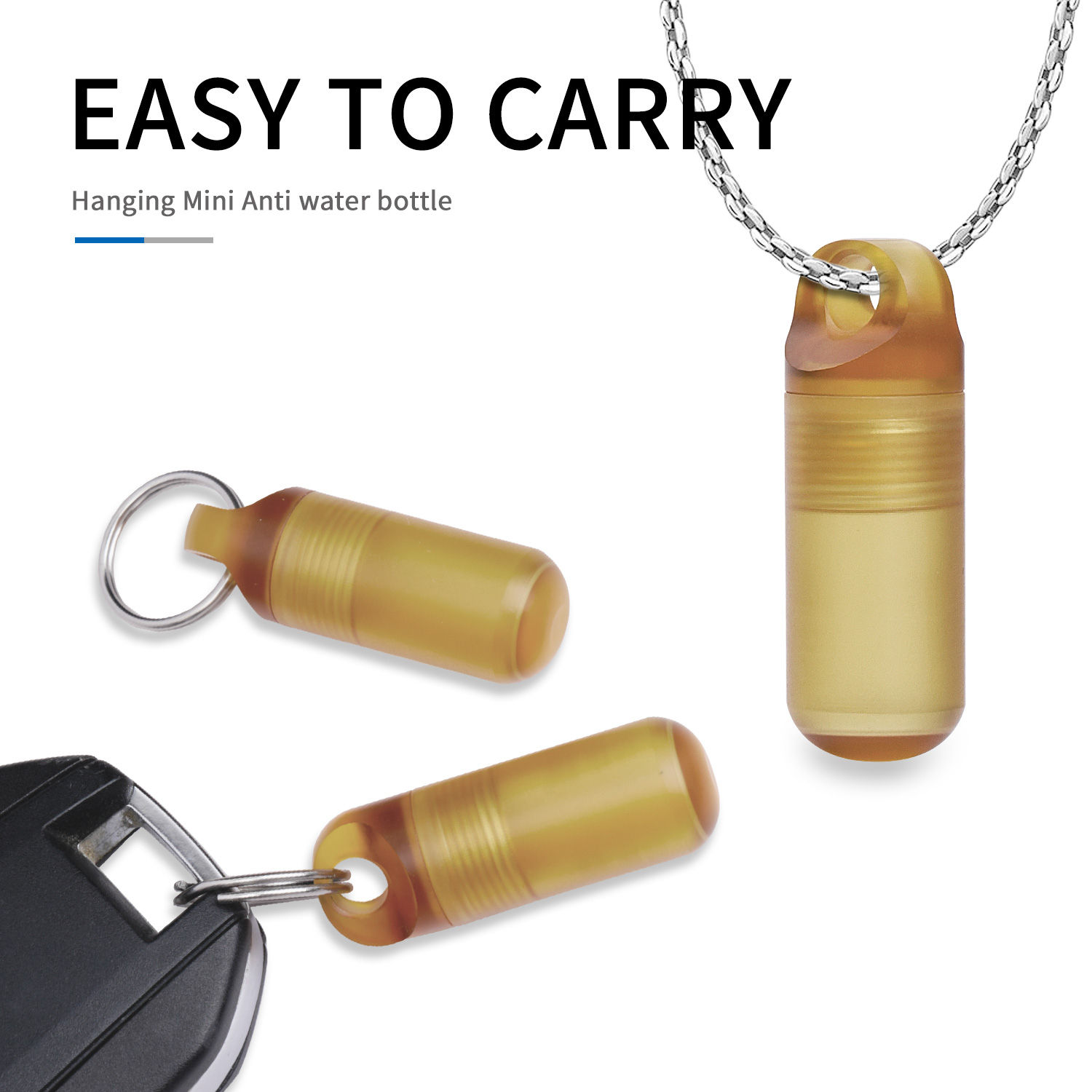 Edc Pill Carry - ミニポータブルピルボックス防水ボトル PEI 密封キャリーオンボトル屋外 EDC ツール