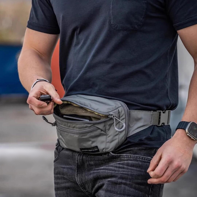 Edc Concealed Carry Fanny Pack - メンズベルトバッグ、調節可能なストラップ付きウエストバッグ、タクティカルウエストパック、アウトドア隠し携行用ファニーパック、EDCツールオーガナイザー