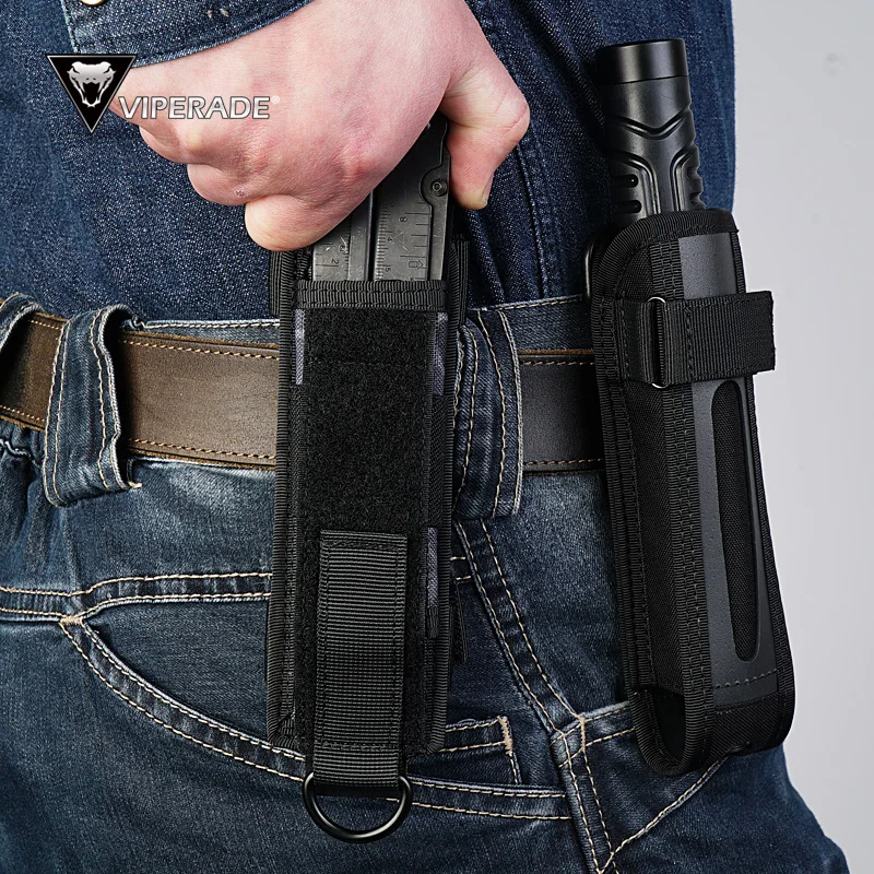 Edc Carry Holster - VIPERADE 懐中電灯ホルスター、500D ナイロン MOLLE ポーチ -