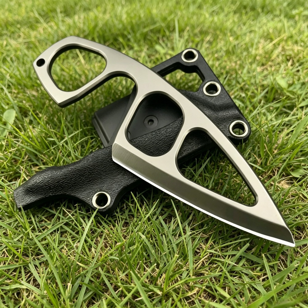 Edc Carry Pocket Knife - 高硬度ネックナイフ 440Cブレード キデックスシース付き ポータブルEDCツール デイリーキャリー ハンティング