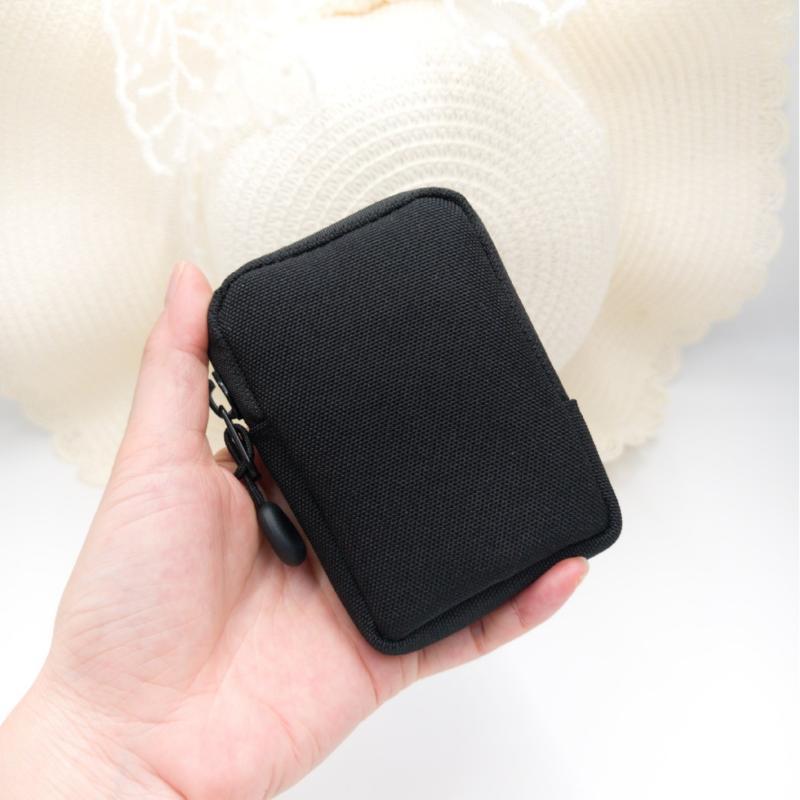 Edc Carry Holster - ミニ EDC ポリエステルポーチポータブル小銭入れポケットオーガナイザー防水小型バッグ旅行用日常持ち運び用