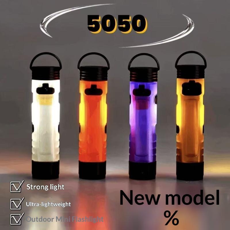 Edc Carry All - 5050 充電式 LED ポケット懐中電灯 クリップオンハットライト 小型キーホルダートーチ