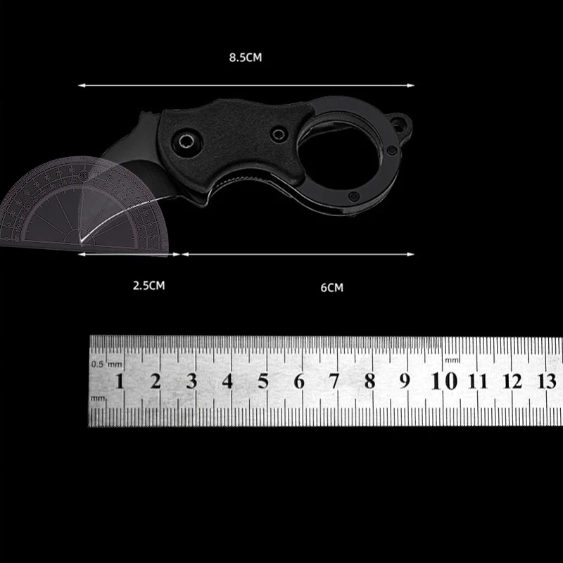 Edc Carry Pocket Knife - アウトドアポケットナイフポータブルEDCキーナイフフォックスナイフポーニーフナイフケースオープナーナイフネックレスキャリーオンポータブルミニポケットナイフ