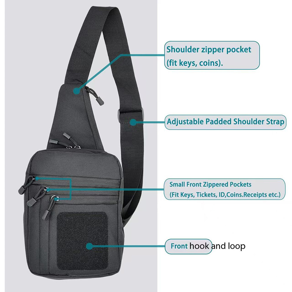 男女兼用バッグ - EDC ショルダーバッグ タクティカル  - Edc Concealed Carry のレビューと価格