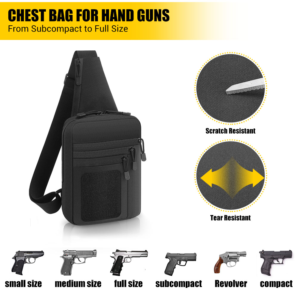 戦術的なピストルガンバッグ隠しキャリーガンホルスターハンドガ - Edc Carry Bag For Pistol のレビューと価格