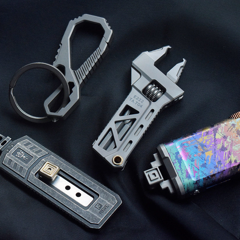 TC4 オールチタン合金レンチとプライヤー革新的なミニ多機能 - Edc Carry All のレビューと価格