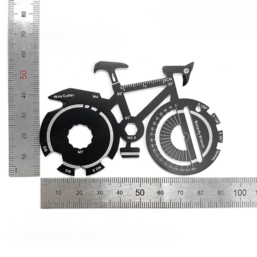 ​ ​ 20-in-1自転車マルチツールカード - クレジッ - Multitool Credit Card のレビューと価格