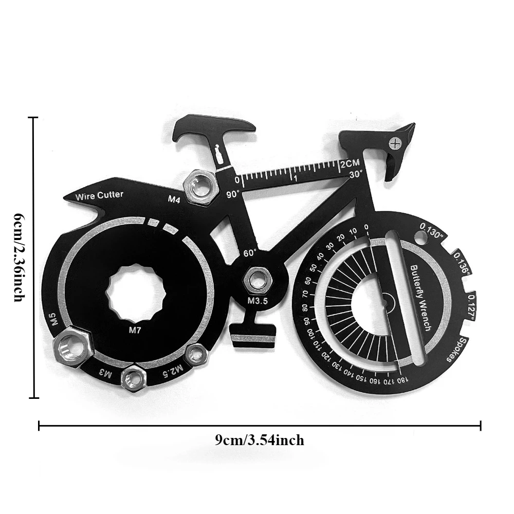 ​ ​ 20-in-1自転車マルチツールカード - クレジッ - Multitool Credit Card のレビューと価格