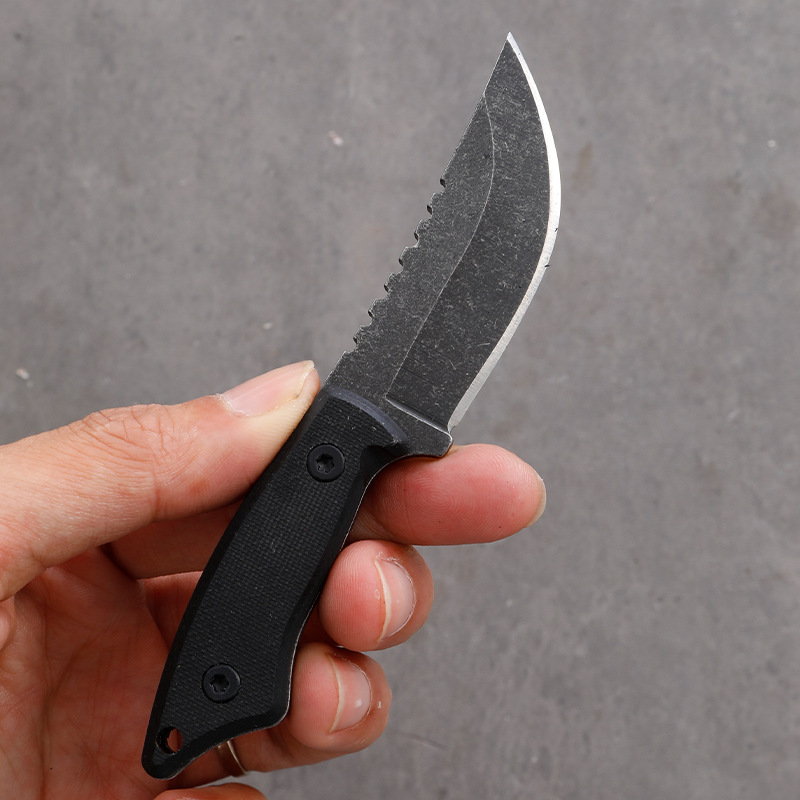 5CR15 ステンレス鋼小型固定刃ナイフ G10 ハンドル屋 - Edc Carry Pocket Knife のレビューと価格