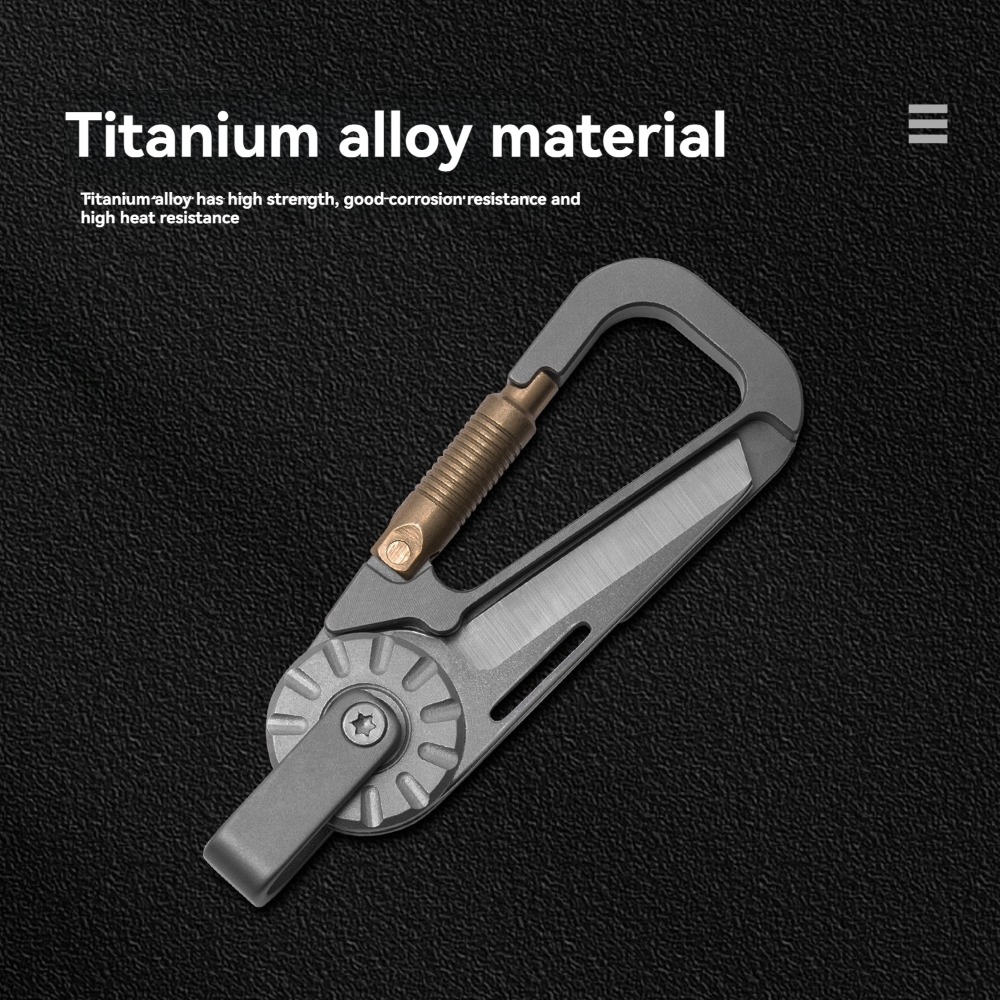 新しいミニチタン合金キーホルダー車のペンダント小さなナイフ、 - Edc Car Carry のレビューと価格