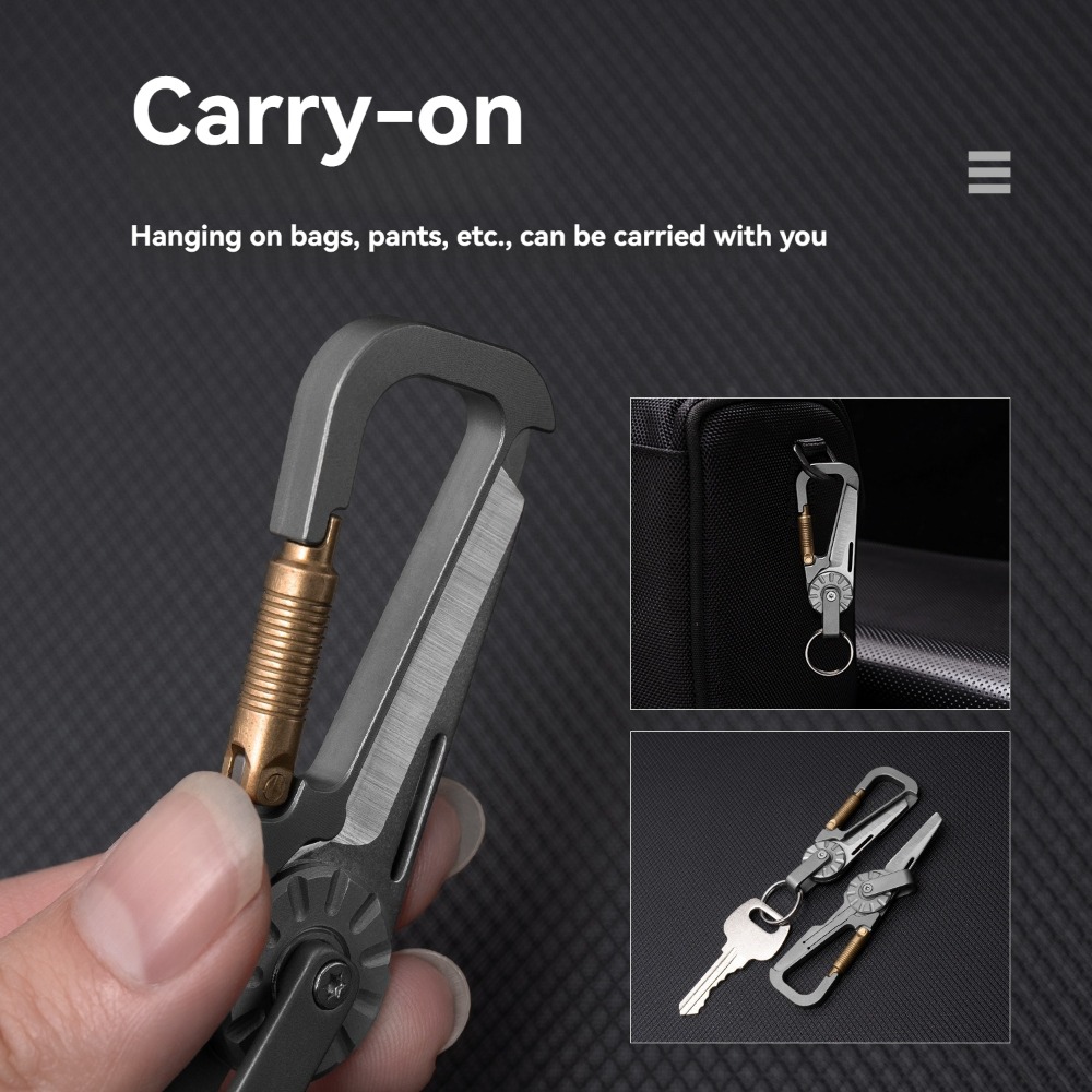 新しいミニチタン合金キーホルダー車のペンダント小さなナイフ、 - Edc Car Carry のレビューと価格