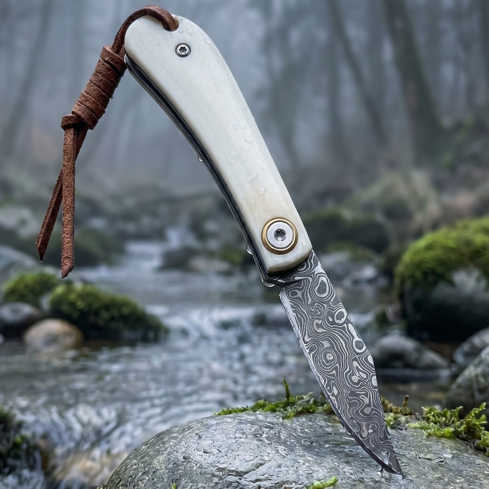 アウトドア折りたたみナイフ牛骨ハンドル小型ポケットナイフ日常 - Edc Carry Pocket Knife のレビューと価格