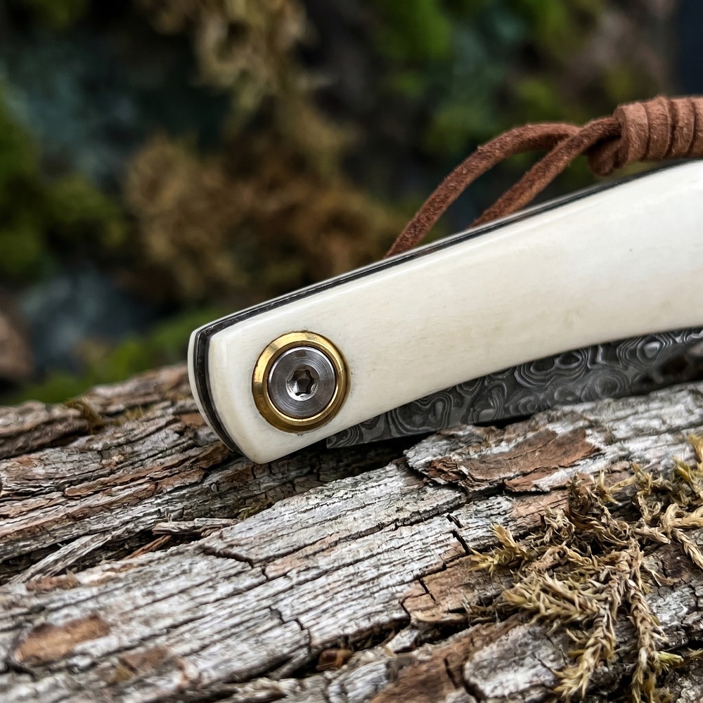 アウトドア折りたたみナイフ牛骨ハンドル小型ポケットナイフ日常 - Edc Carry Pocket Knife のレビューと価格