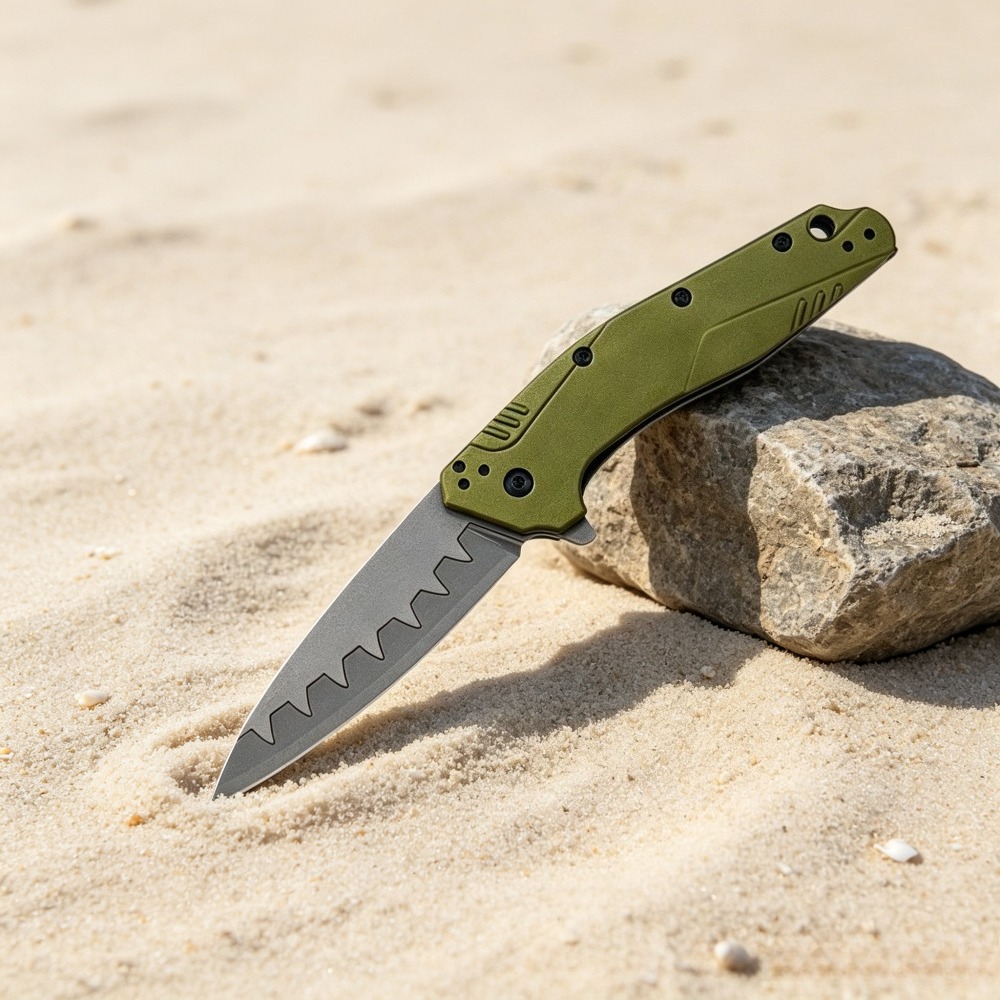 1812 EDC 折りたたみ式ポケットナイフ T6 アルミハ - Edc Carry Pocket Knife のレビューと価格