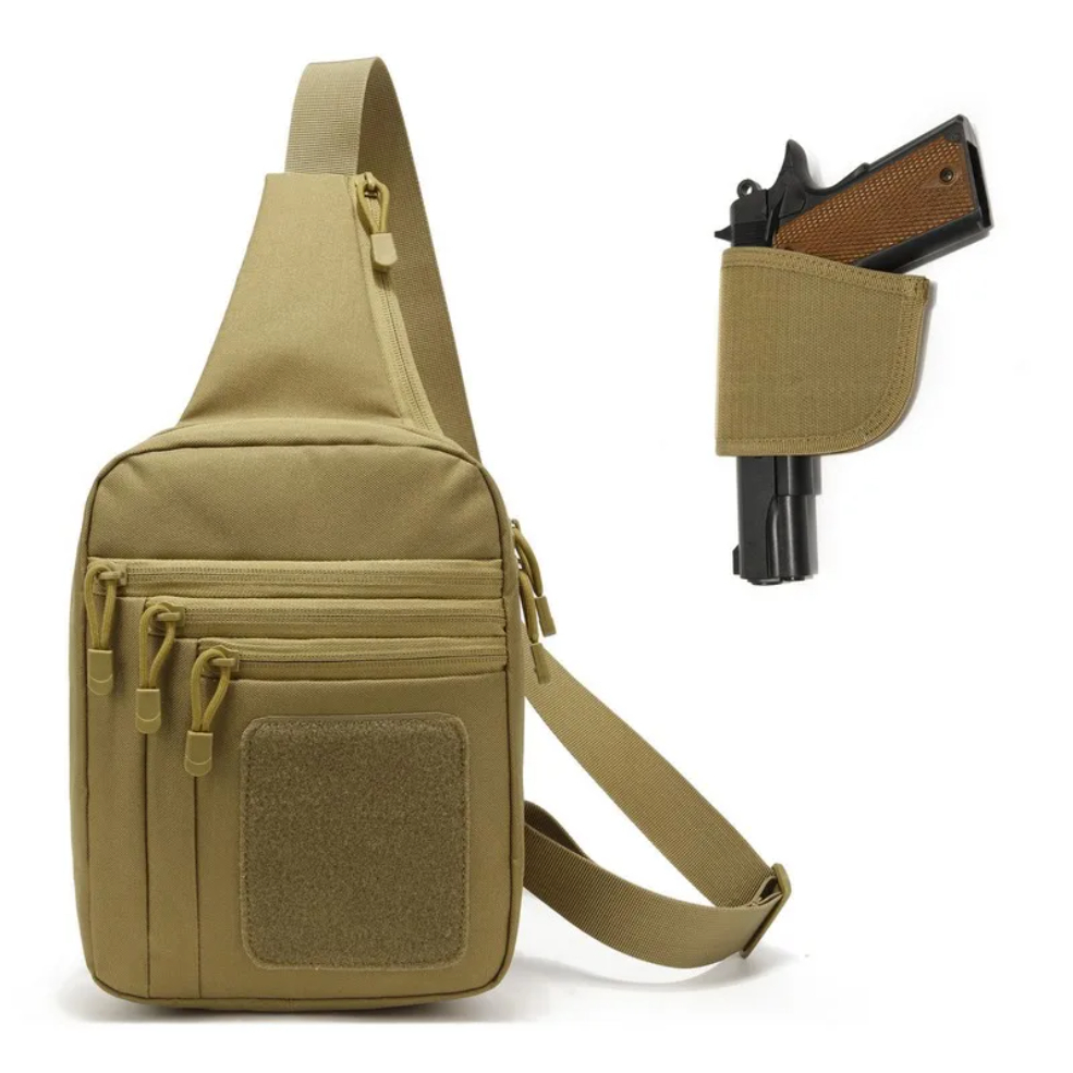 新しい戦術的なチェストバッグピストルホルスター隠し銃キャリー - Edc Carry Bag For Pistol のレビューと価格