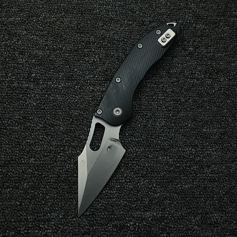 LEMIFSHE マニュアルステッチテクスチャード G10  - Edc Carry Pocket Knife のレビューと価格