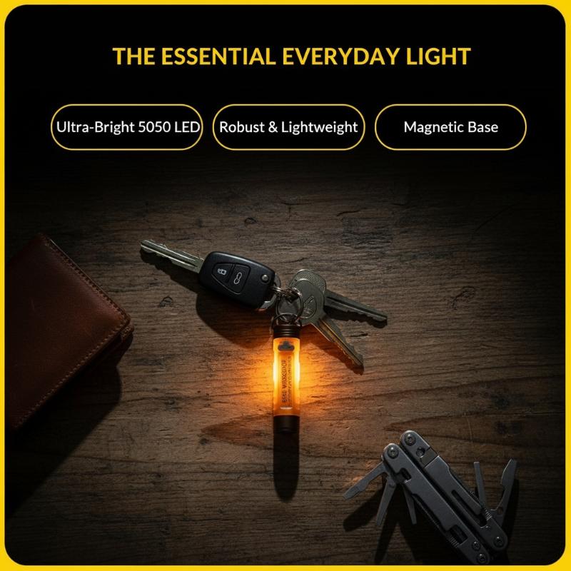 5050 充電式 LED ポケット懐中電灯 クリップオンハッ - Edc Carry All のレビューと価格