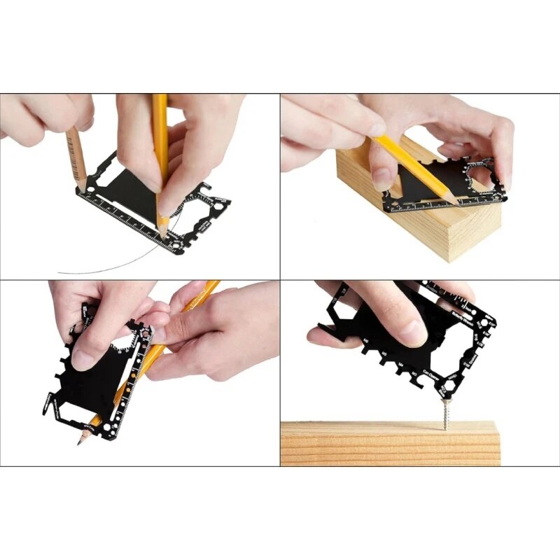 マルチツール46 in 1クレジットカードサイズ屋外キャンプ - Multitool Credit Card のレビューと価格