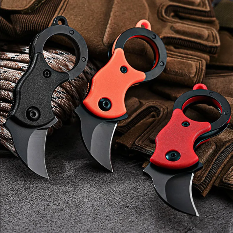 アウトドアポケットナイフポータブルEDCキーナイフフォックス - Edc Carry Pocket Knife のレビューと価格